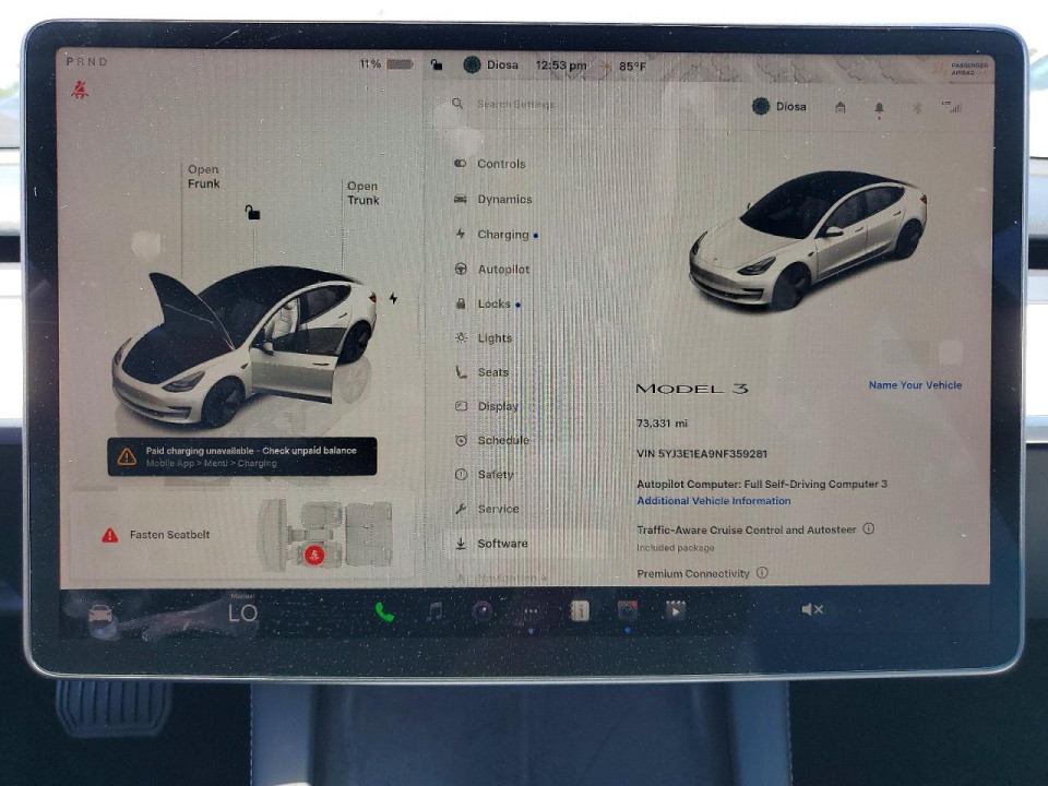 Tesla MODEL 3 2022 — Copart
