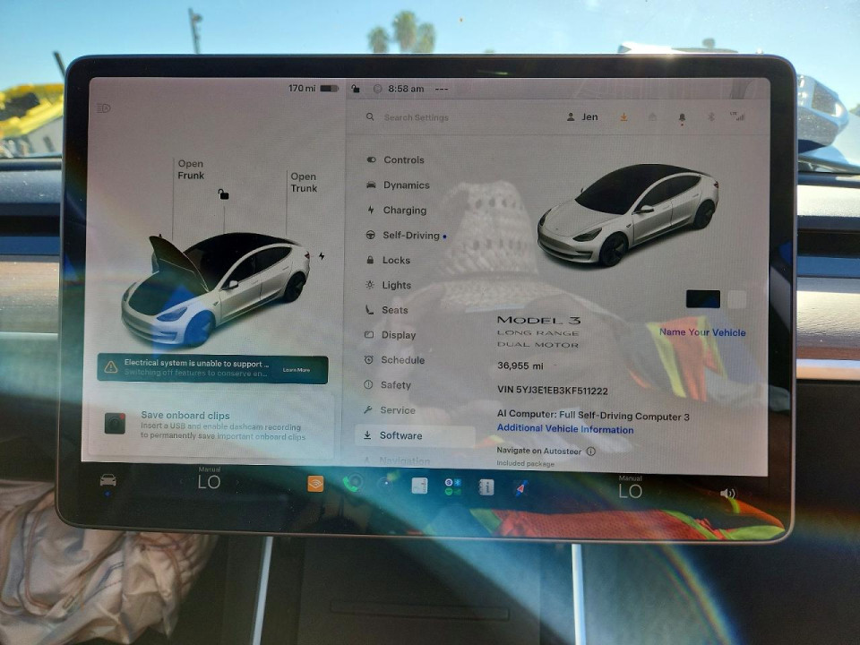 Tesla MODEL 3 2019 — Copart