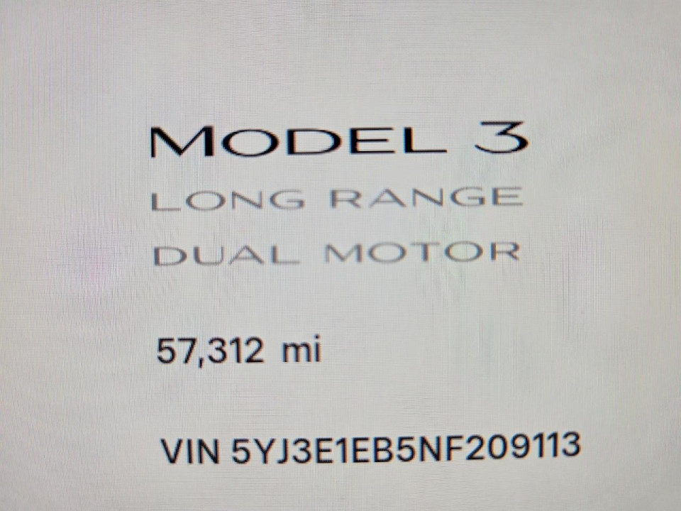 Tesla MODEL 3 2022 — Copart