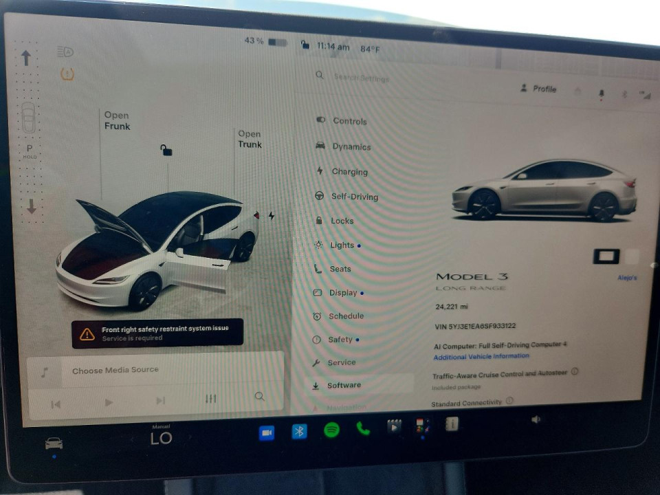 Tesla MODEL 3 2025 — Copart
