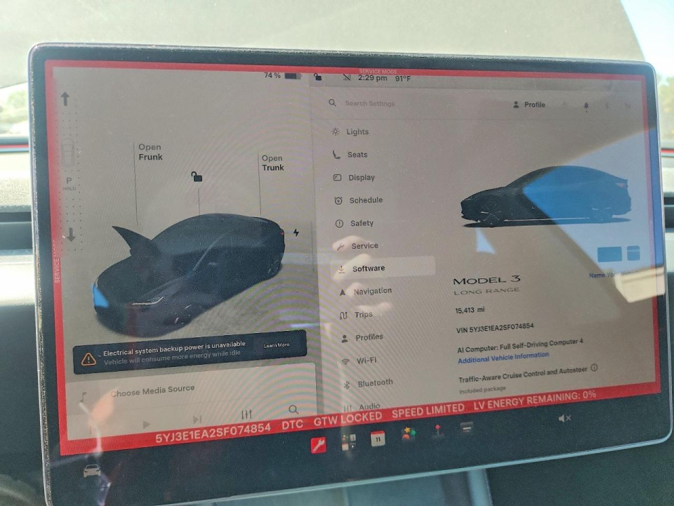 Tesla MODEL 3 2025 — Copart