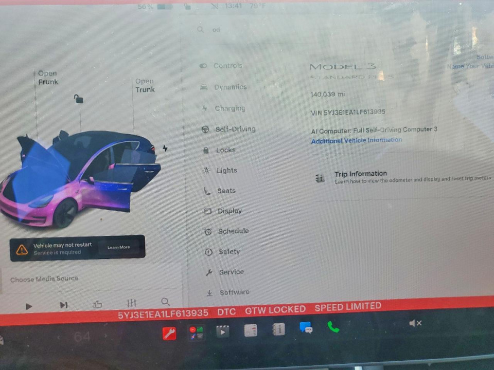 Tesla MODEL 3 2020 — Copart