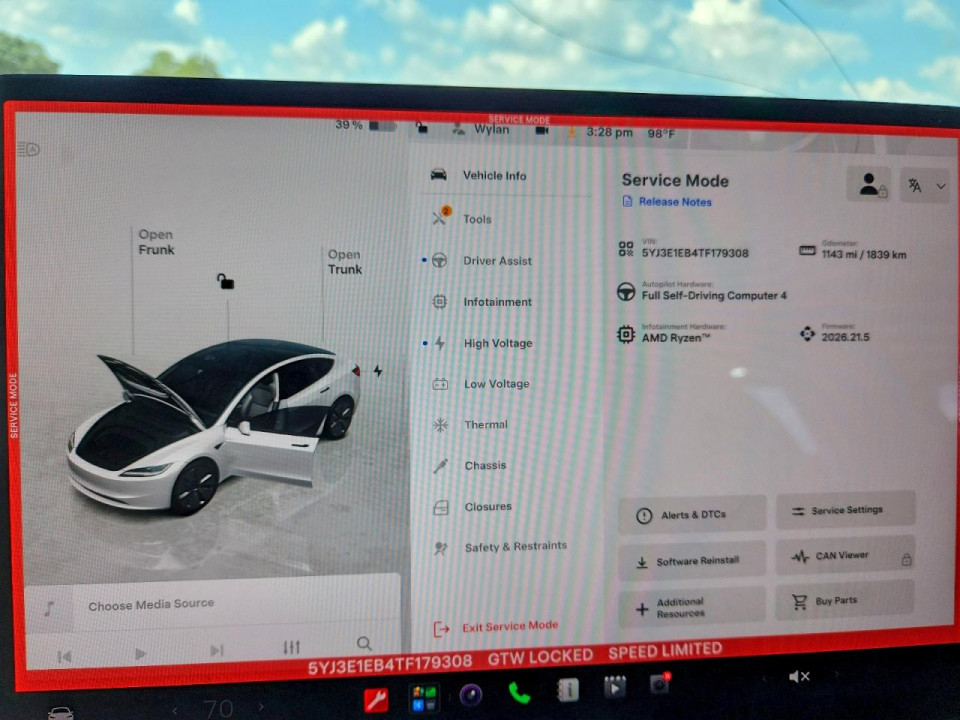 Tesla MODEL 3 2026 — Copart