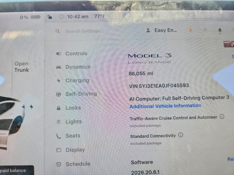 Tesla MODEL 3 2018 — Copart