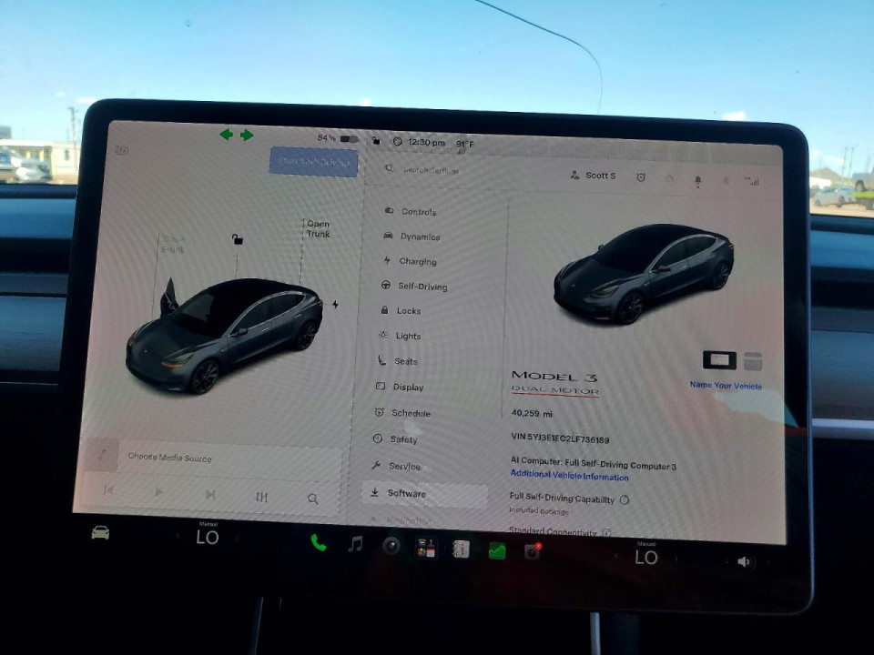 Tesla MODEL 3 2020 — Copart