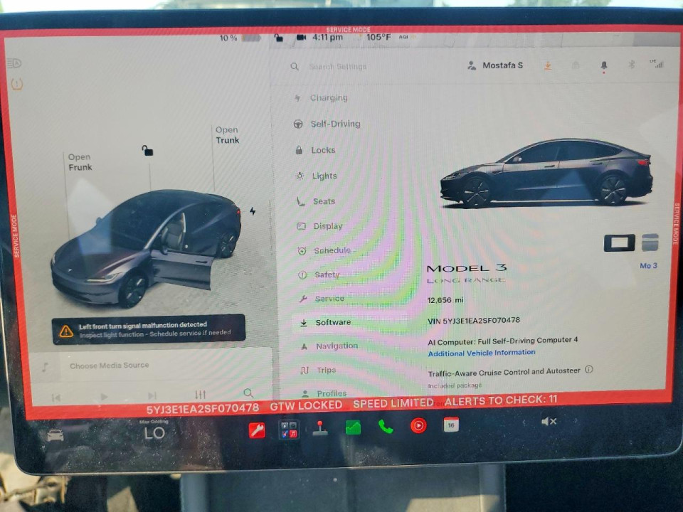 Tesla MODEL 3 2025 — Copart