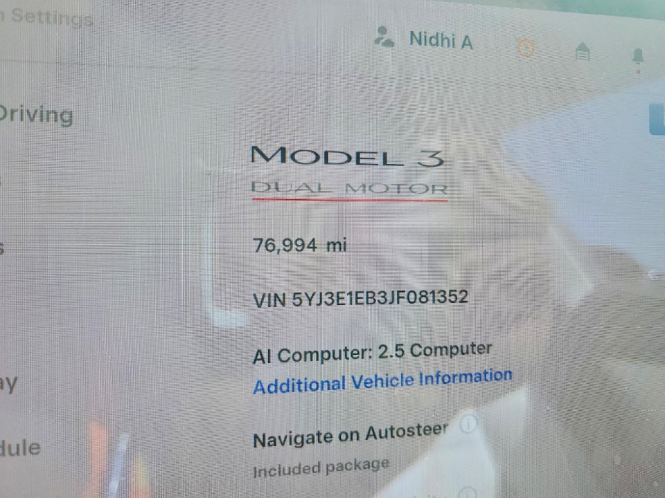 Tesla MODEL 3 2018 — Copart