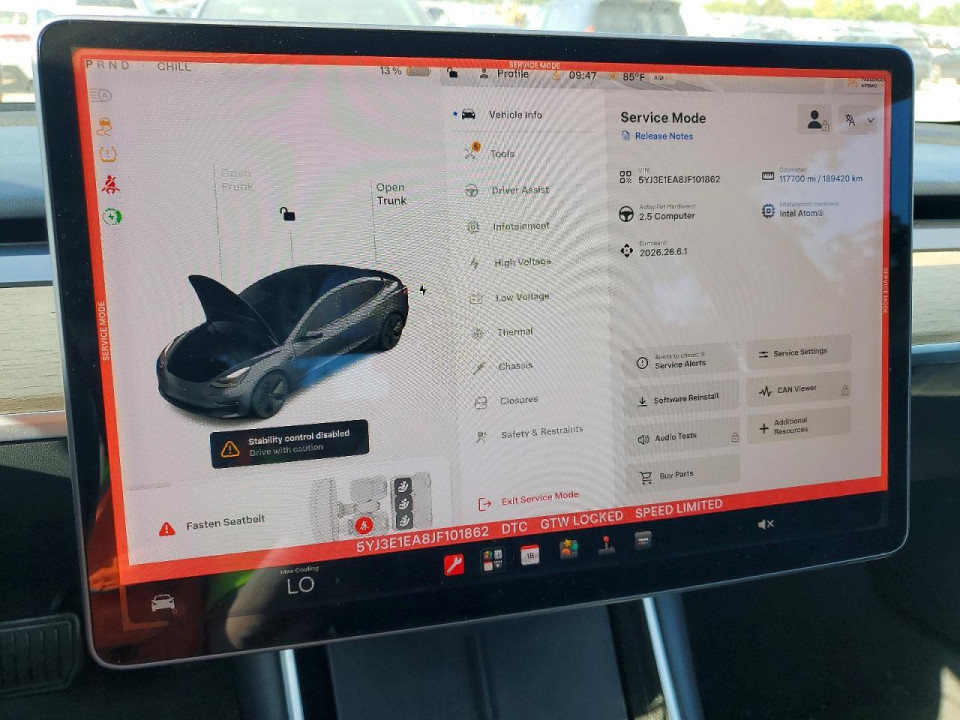 Tesla MODEL 3 2018 — Copart