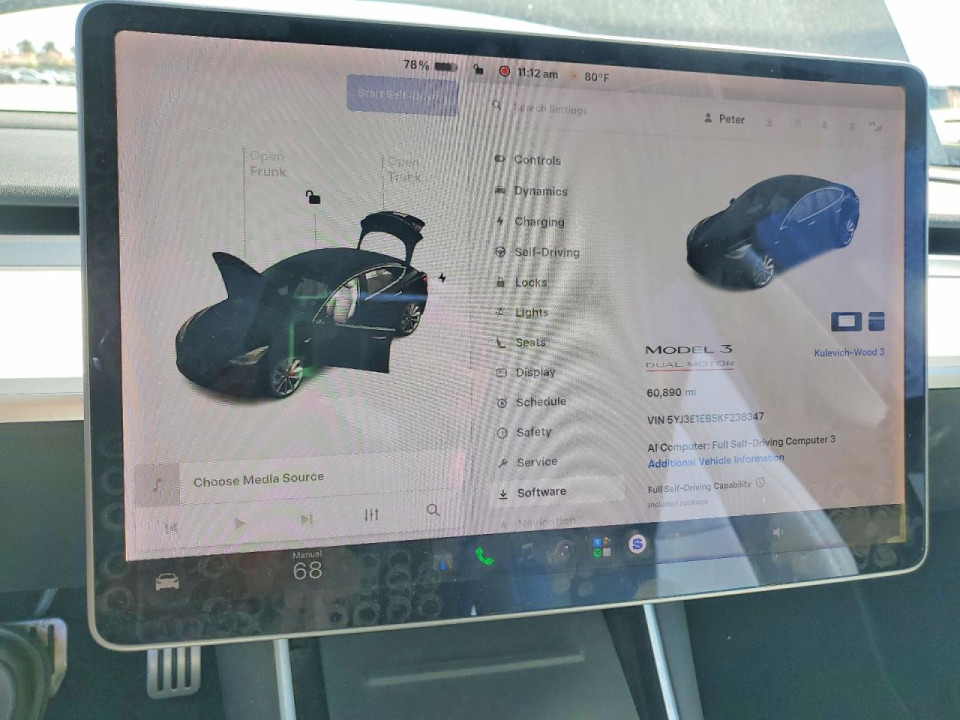 Tesla MODEL 3 2019 — Copart