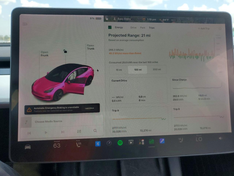 Tesla MODEL 3 2022 — Copart