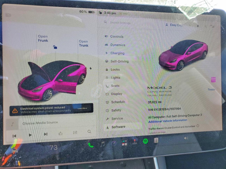 Tesla MODEL 3 2020 — Copart
