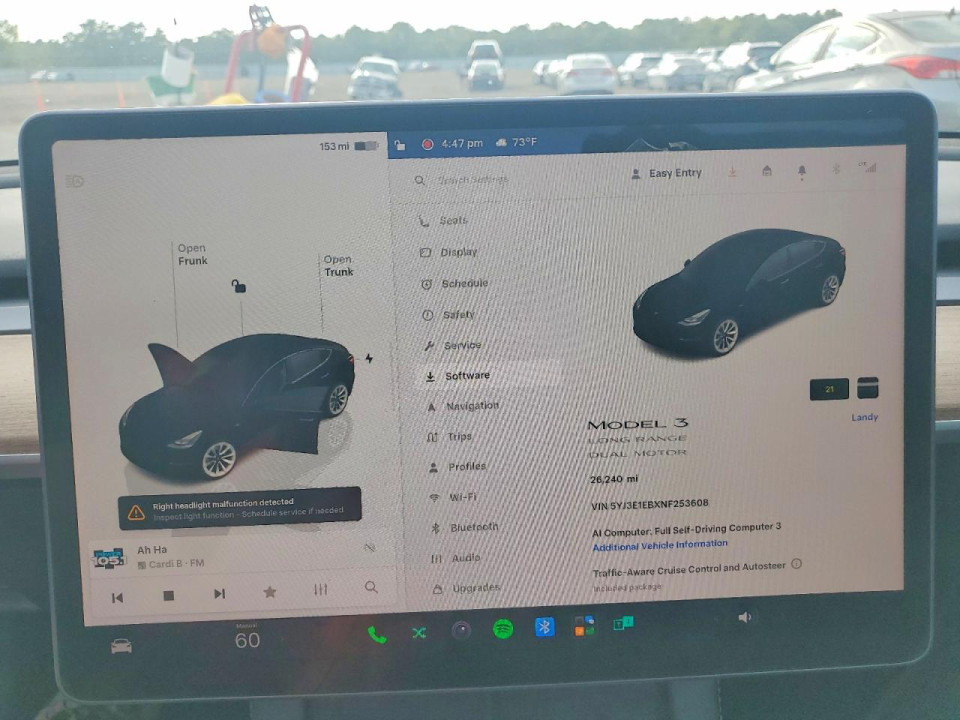 Tesla MODEL 3 2022 — Copart