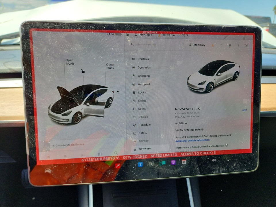 Tesla MODEL 3 2020 — Copart