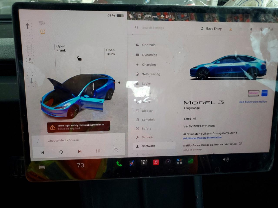 Tesla MODEL 3 2026 — Copart