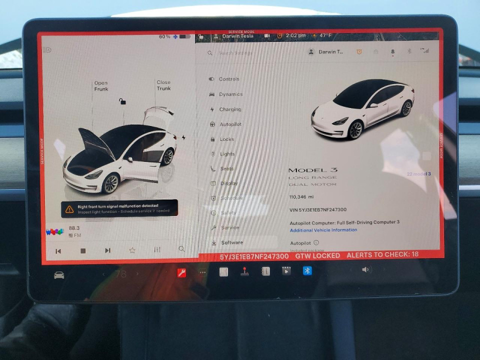 Tesla MODEL 3 2022 — Copart