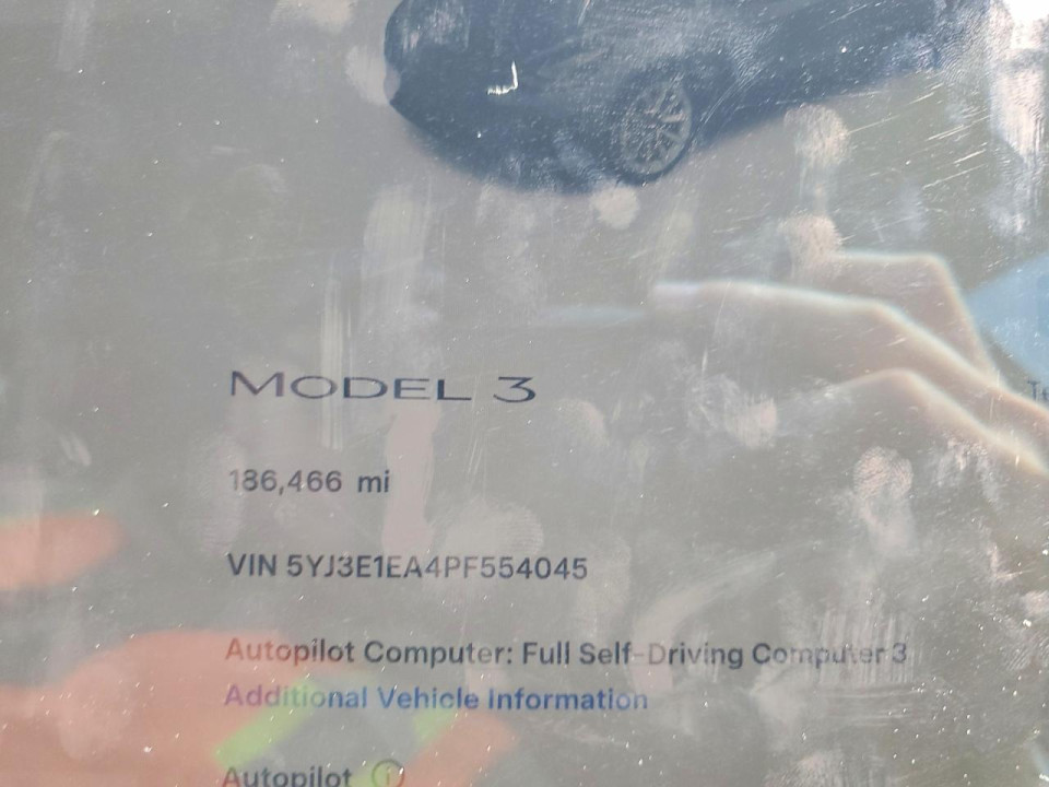 Tesla MODEL 3 2023 — Copart