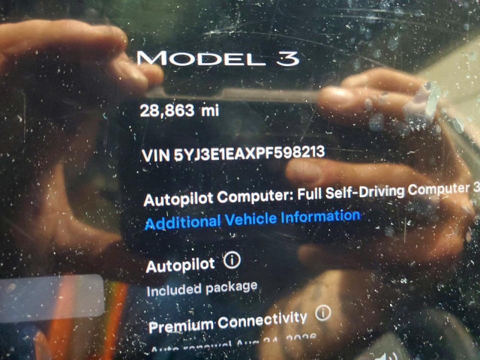 Tesla MODEL 3 2023 — Copart