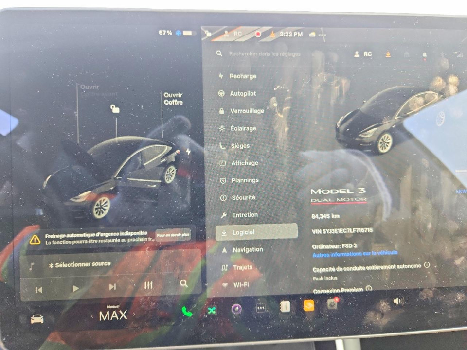Tesla MODEL 3 2020 — Copart
