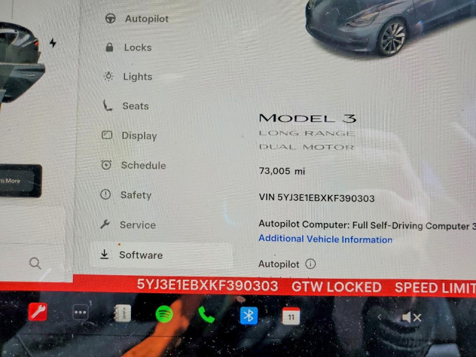 Tesla MODEL 3 2019 — Copart