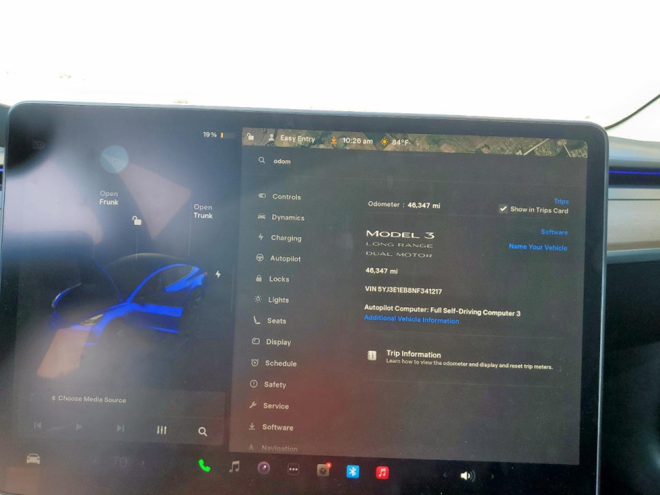 Tesla MODEL 3 2022 — Copart