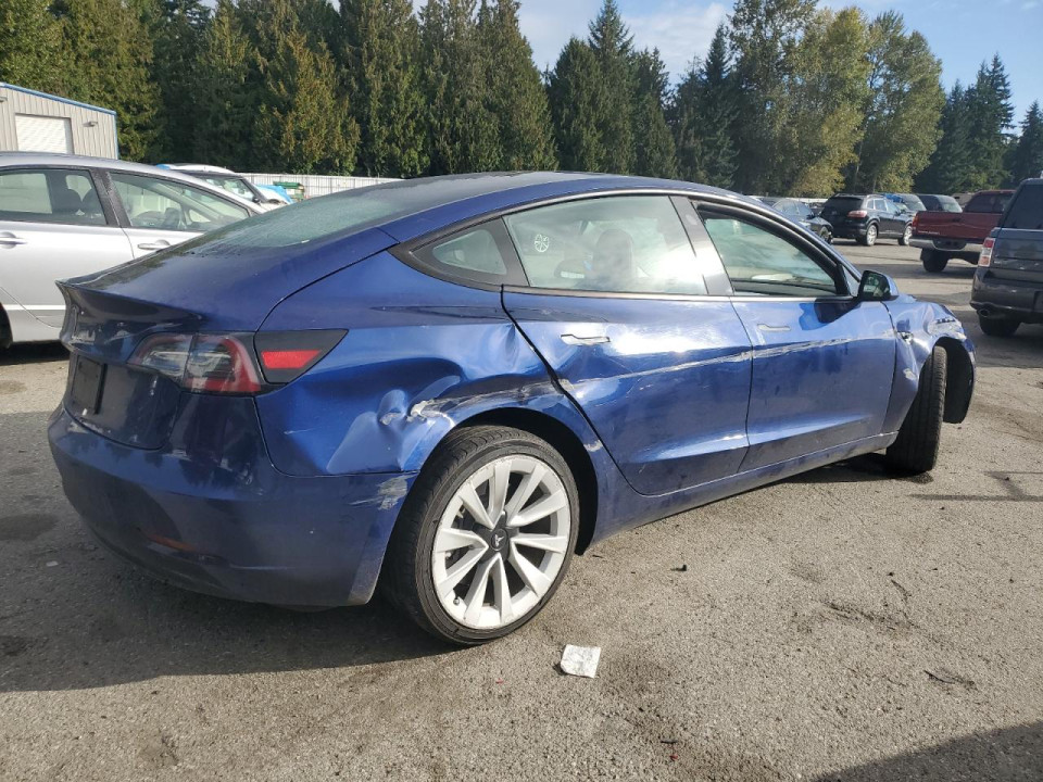 Tesla MODEL 3 2022 — Copart