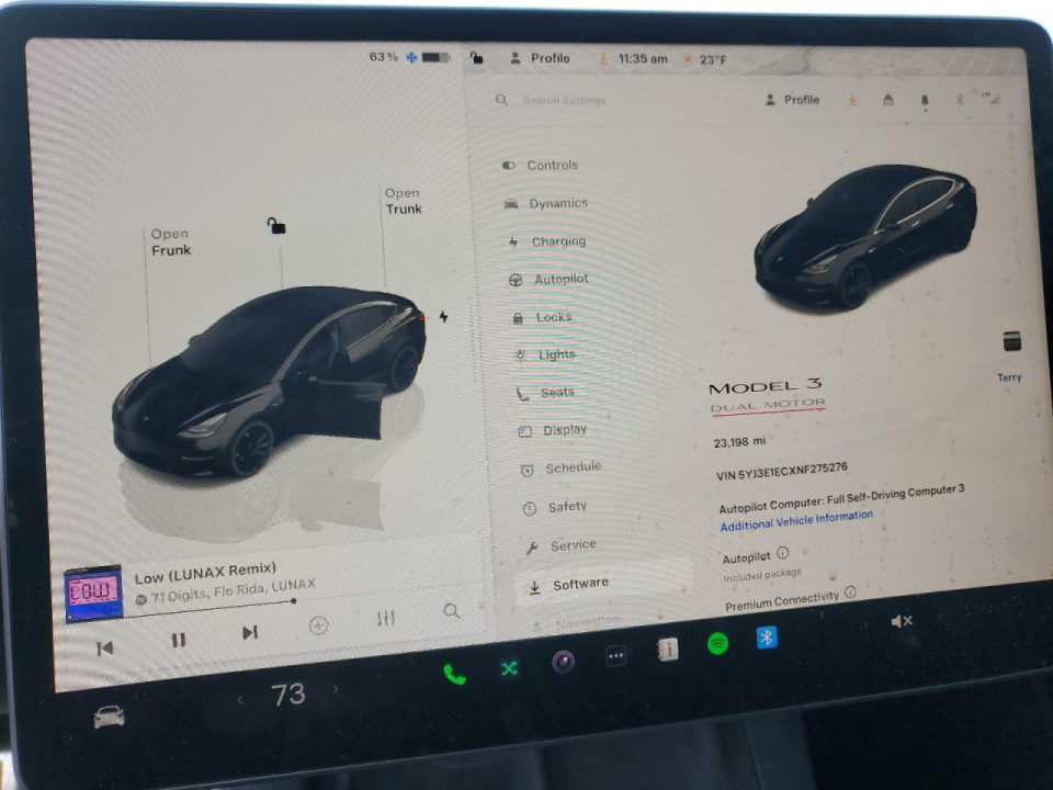 Tesla MODEL 3 2022 — Copart