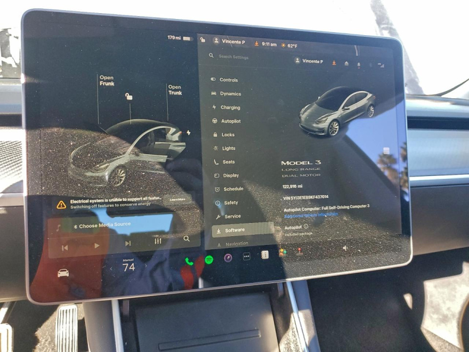 Tesla MODEL 3 2019 — Copart