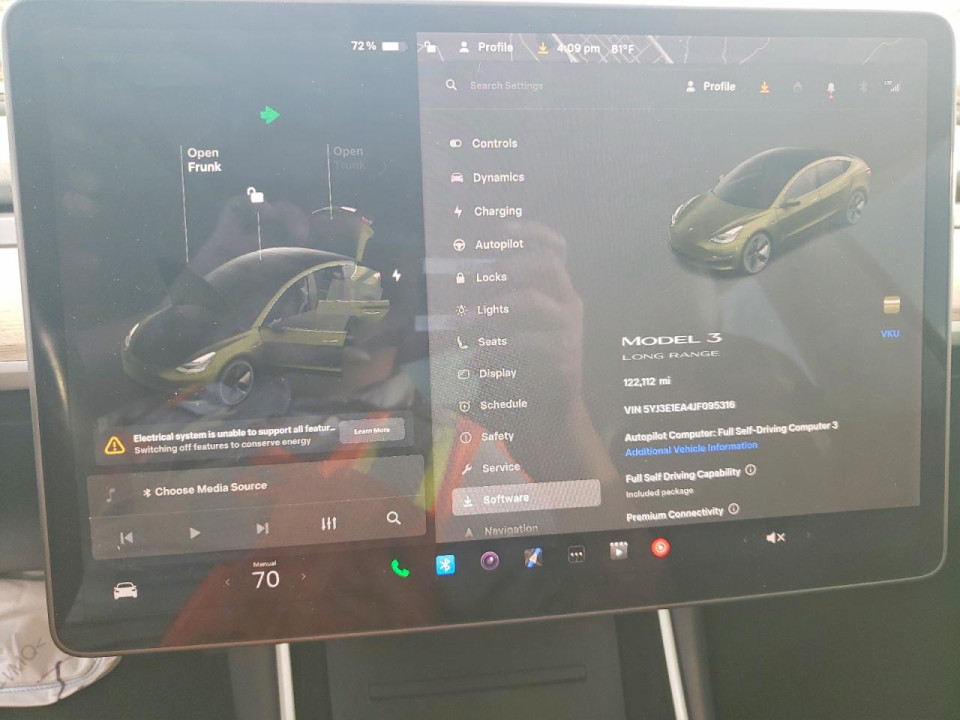Tesla MODEL 3 2018 — Copart