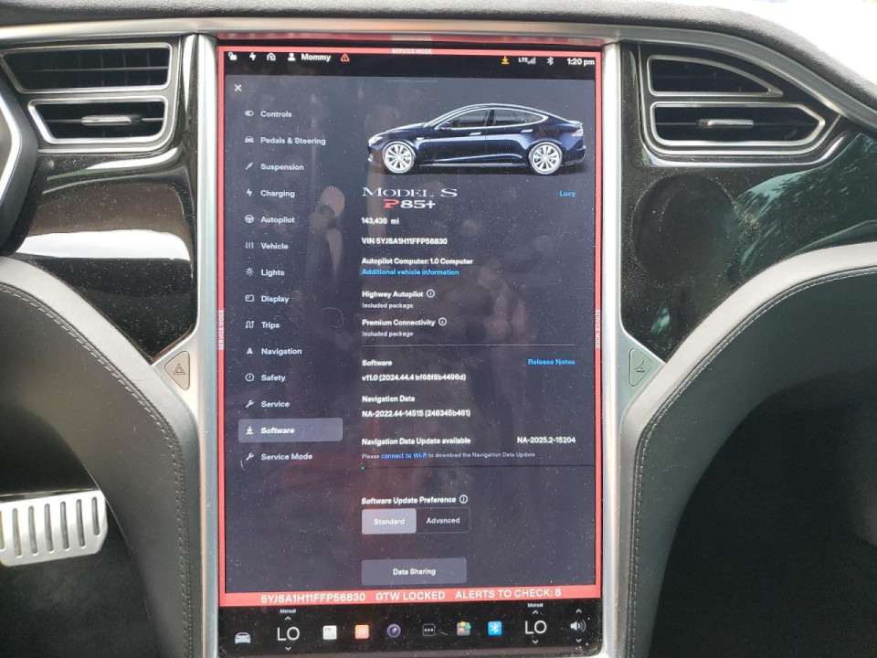 Tesla MODEL S 2015 — Copart