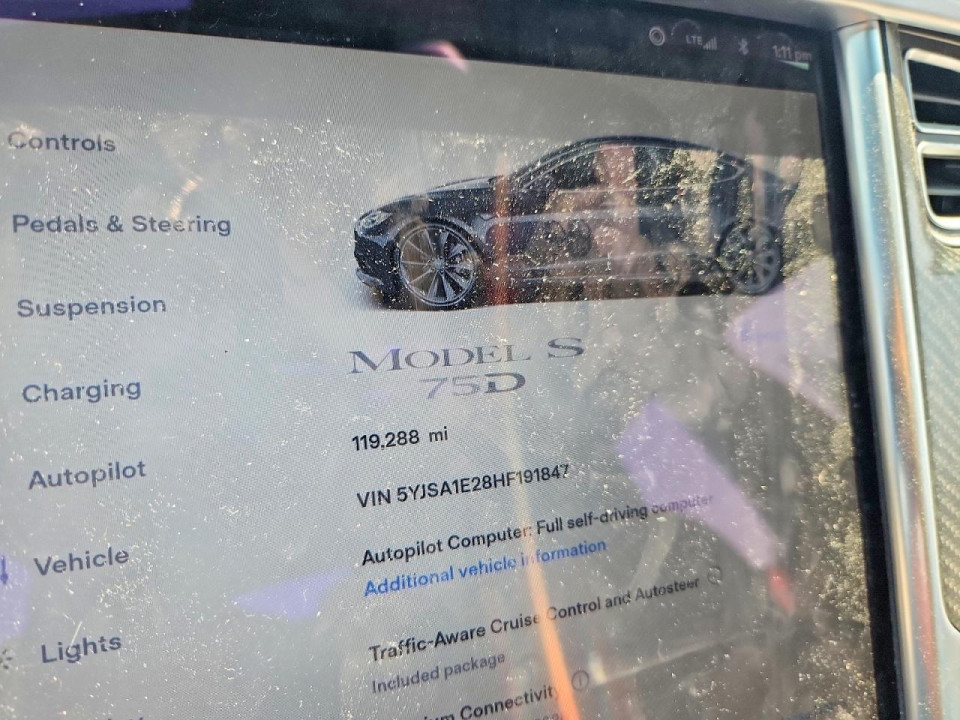 Tesla MODEL S 2017 — Copart