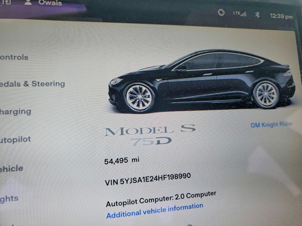 Tesla MODEL S 2017 — Copart