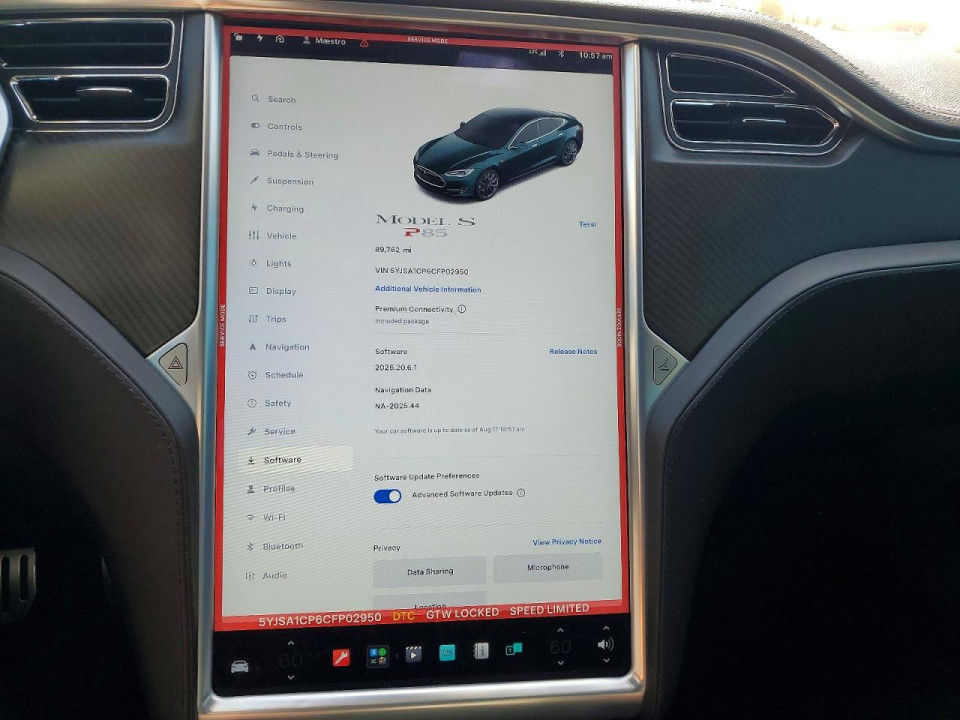 Tesla MODEL S 2012 — Copart