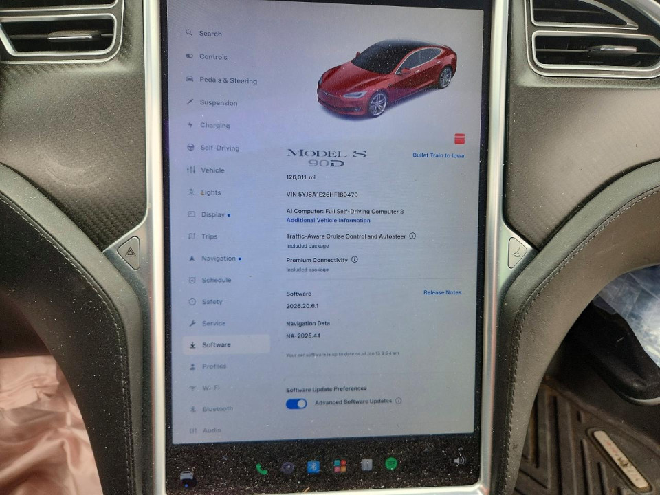 Tesla MODEL S 2017 — Copart