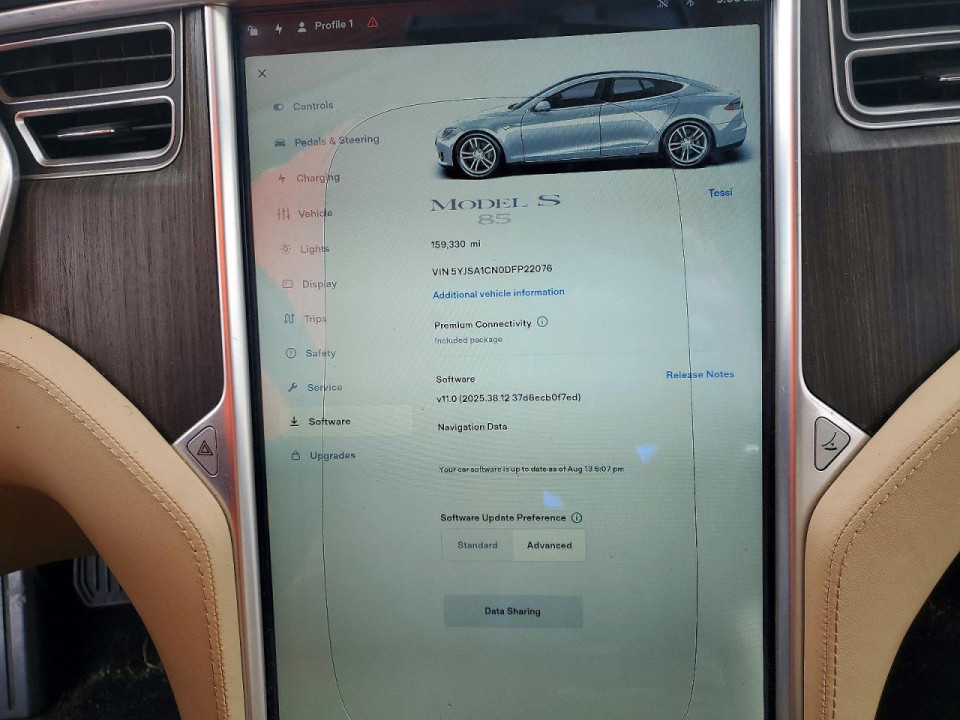 Tesla MODEL S 2013 — Copart