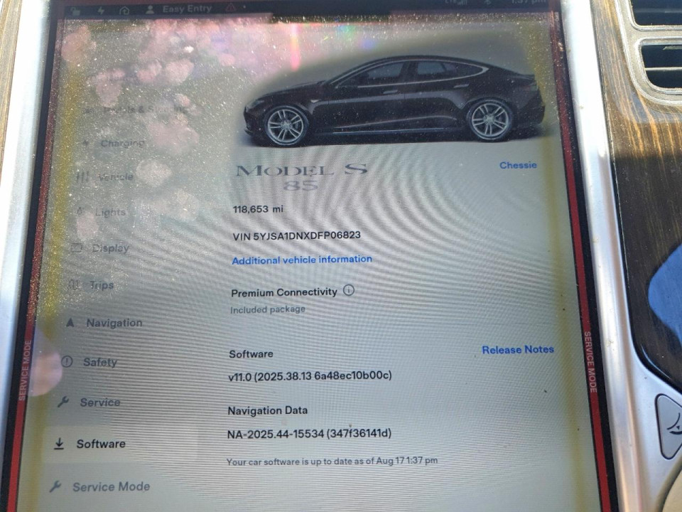 Tesla MODEL S 2013 — Copart