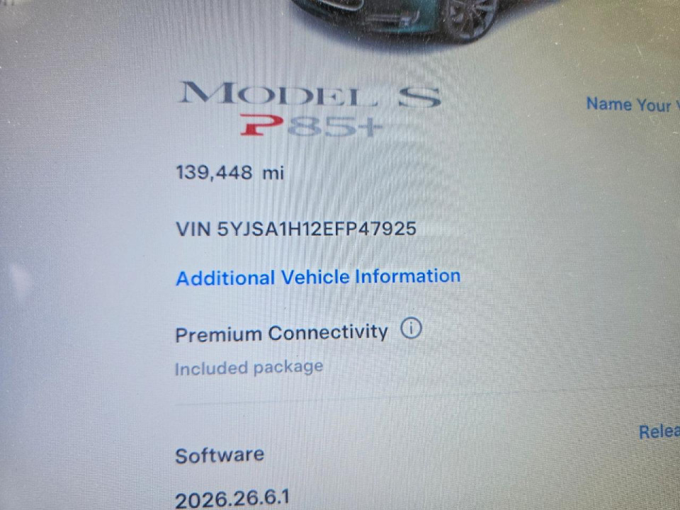 Tesla MODEL S 2014 — Copart