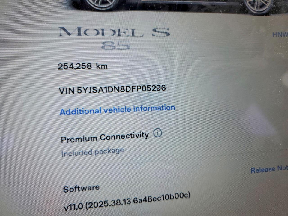 Tesla MODEL S 2013 — Copart