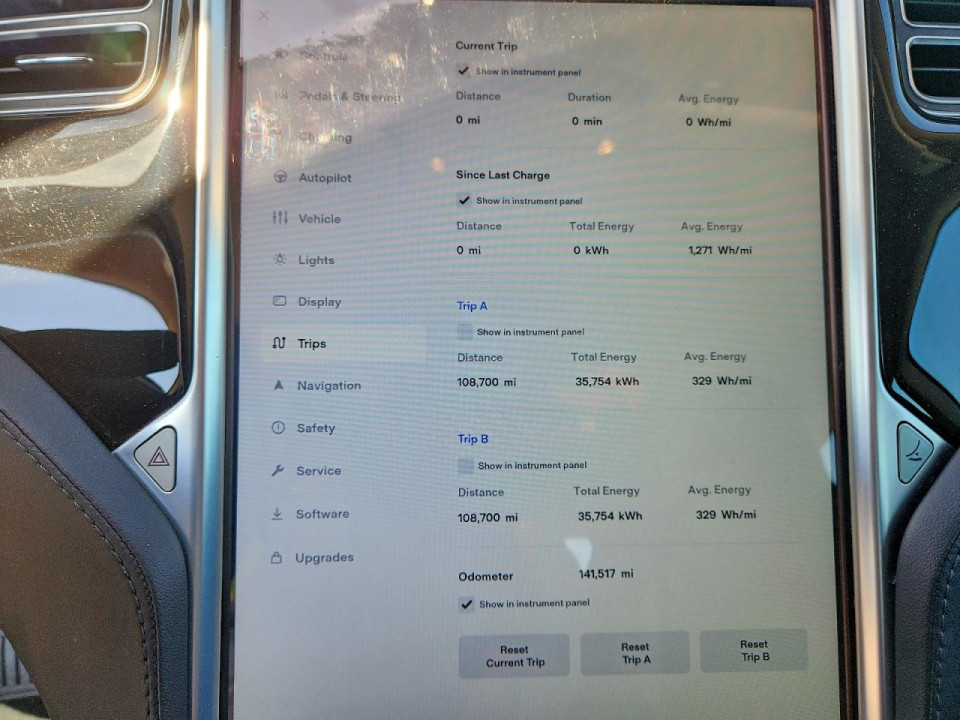 Tesla MODEL S 2015 — Copart