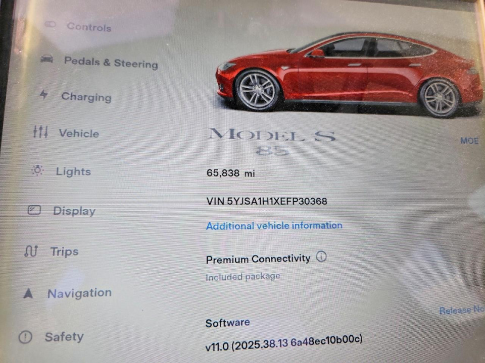 Tesla MODEL S 2014 — Copart