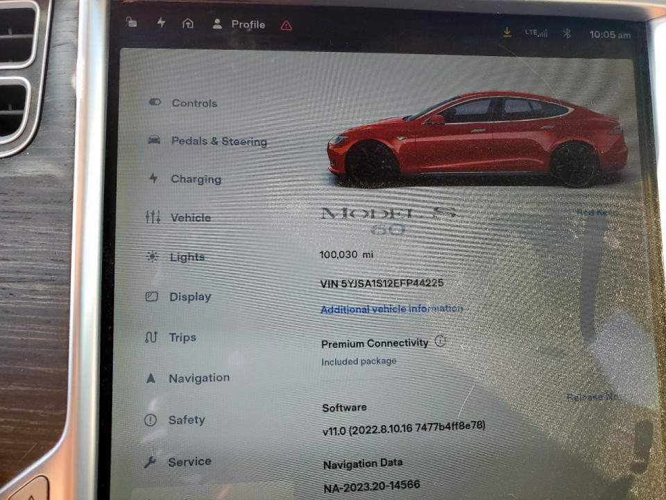 Tesla MODEL S 2014 — Copart
