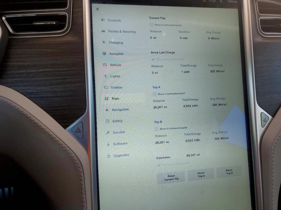 Tesla MODEL S 2015 — Copart