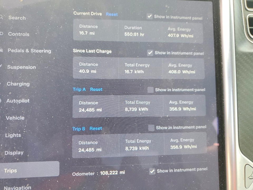 Tesla MODEL S 2017 — Copart
