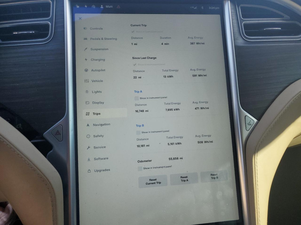 Tesla MODEL S 2015 — Copart