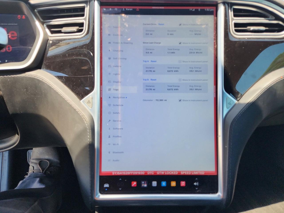 Tesla MODEL S 2015 — Copart