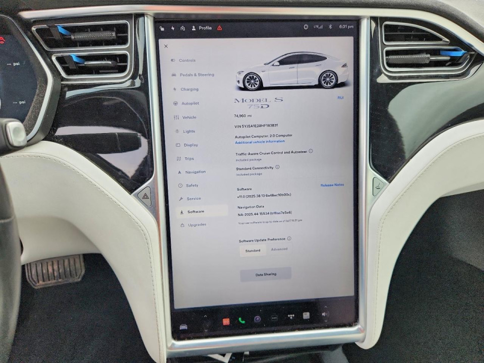 Tesla MODEL S 2017 — Copart