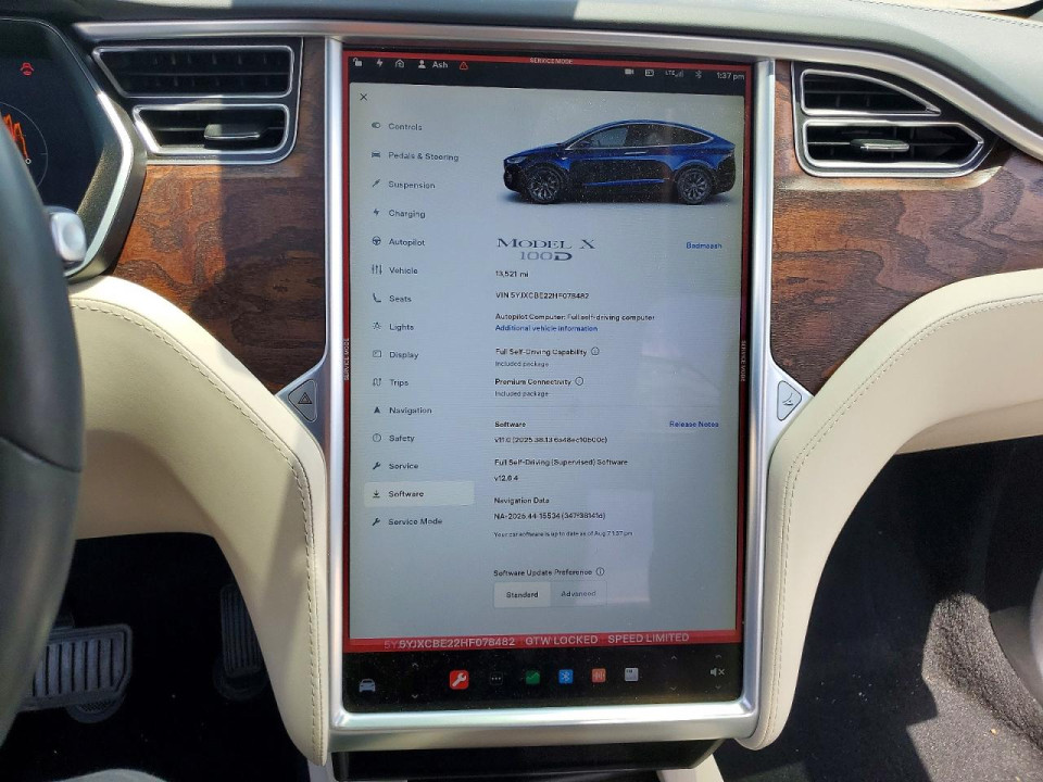 Tesla MODEL X 2017 — Copart