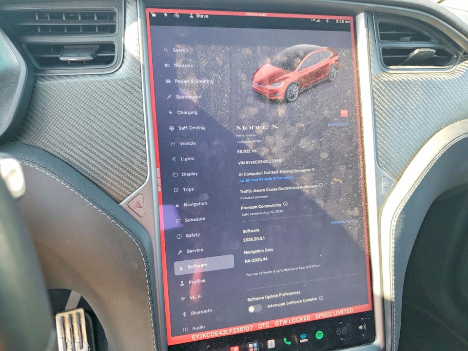 Tesla MODEL X 2020 — Copart