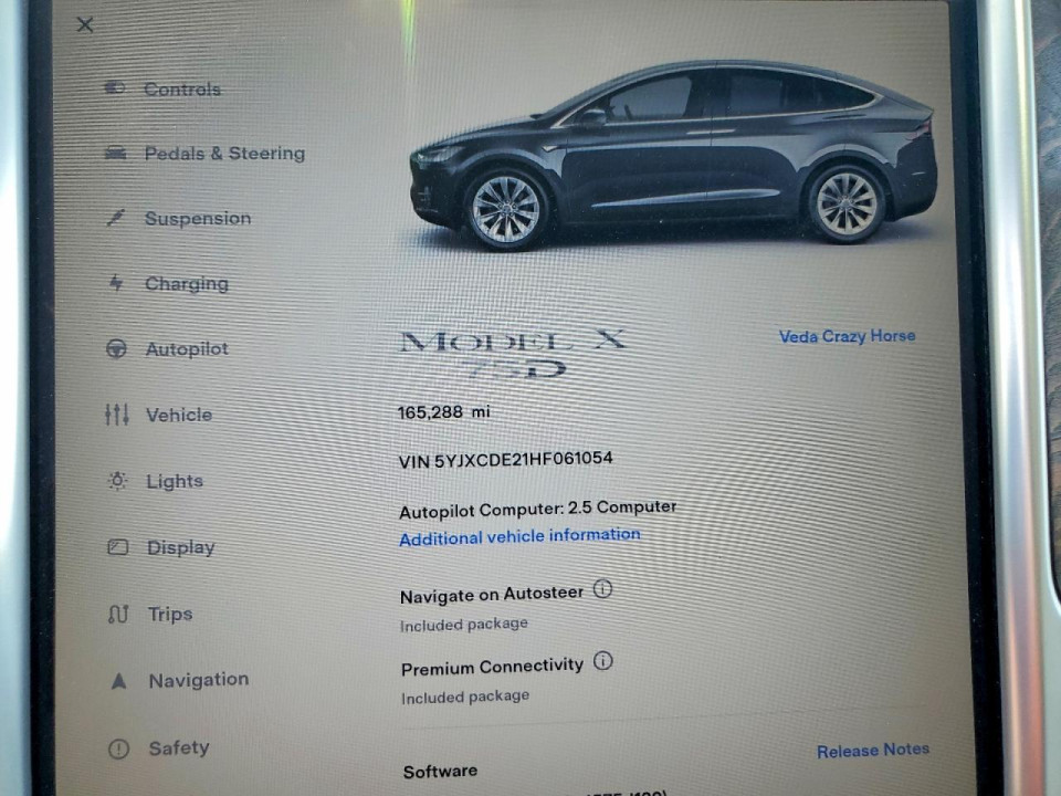 Tesla MODEL X 2017 — Copart