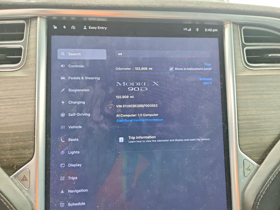 Tesla MODEL X 2016 — Copart