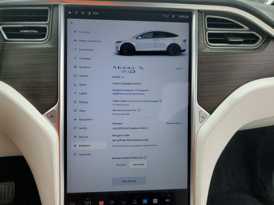 Tesla MODEL X 2016 — Copart